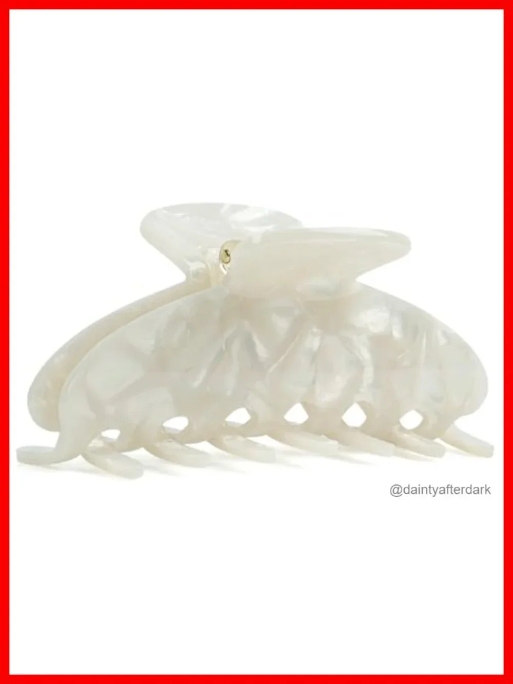 Large Acetate Non-Slip Hair Claw Clip for Thick Hair, French Design